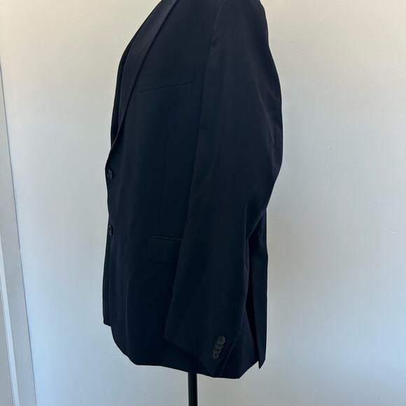 Tommy Hilfiger Navy Blue 2 Button Blazer 100% Wool - Picture 3 of 12